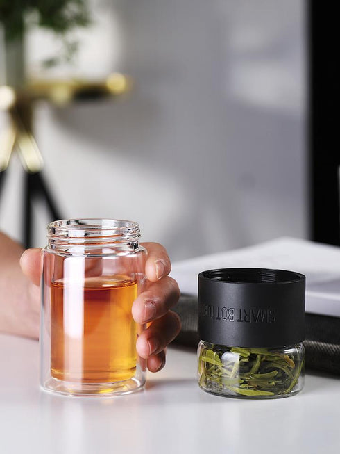 GOURDE VOYAGE <br>VERRE DOUBLE PAROI