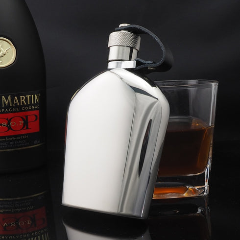 Pocket hip flask 5oz stainless steel 304 mini metal whisky pot 150ml alcohol bottle portable wine container whiskey honest brand