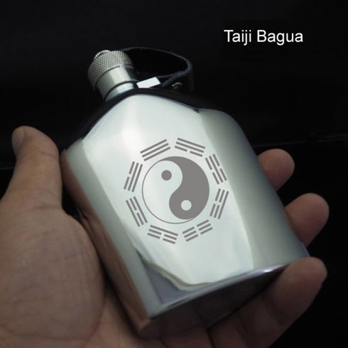 Pocket hip flask 5oz stainless steel 304 mini metal whisky pot 150ml alcohol bottle portable wine container whiskey honest brand