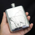 Portable stainless steel 304 hip flask 6oz mini metal whiskey pot 170ml alcohol container