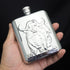 Portable stainless steel 304 hip flask 6oz mini metal whiskey pot 170ml alcohol container
