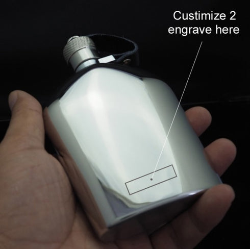 Pocket hip flask 5oz stainless steel 304 mini metal whisky pot 150ml alcohol bottle portable wine container whiskey honest brand