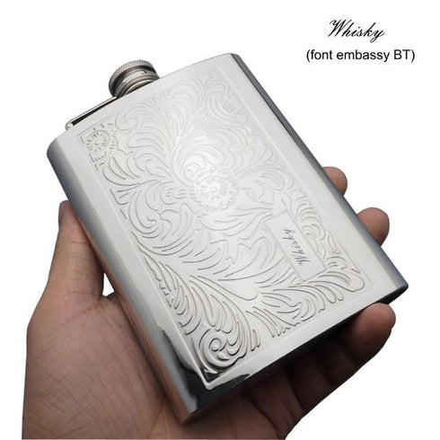 Quality hip flask 8oz 220ml portable stainless steel 304 whisky flask metal wine pot pocket Alcohol bottle whiskey brand honest